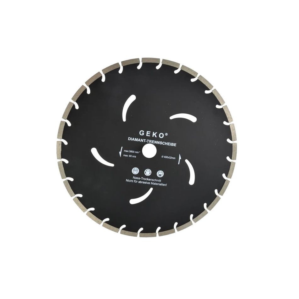 GEKO Diamantsegment zaagblad 400x10x32 mm segmented rim