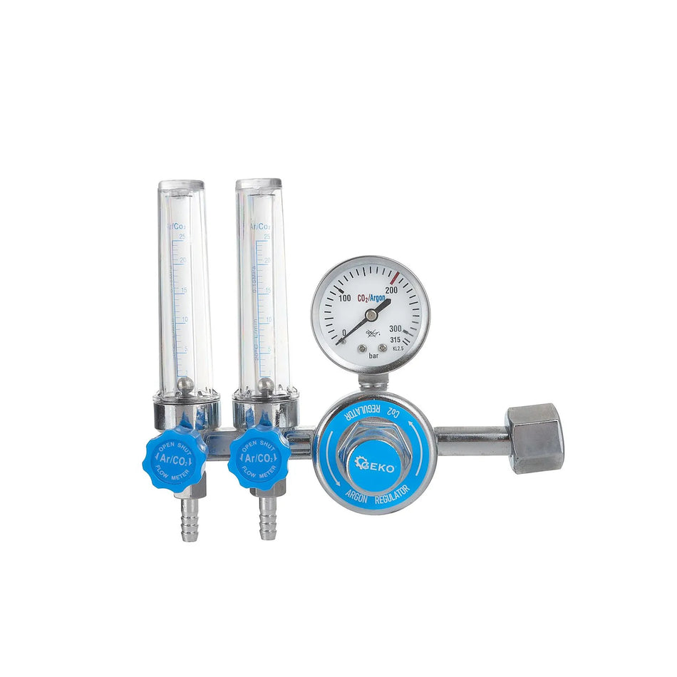 GEKO CO2/ARGON regelaar met dubbele rotameter