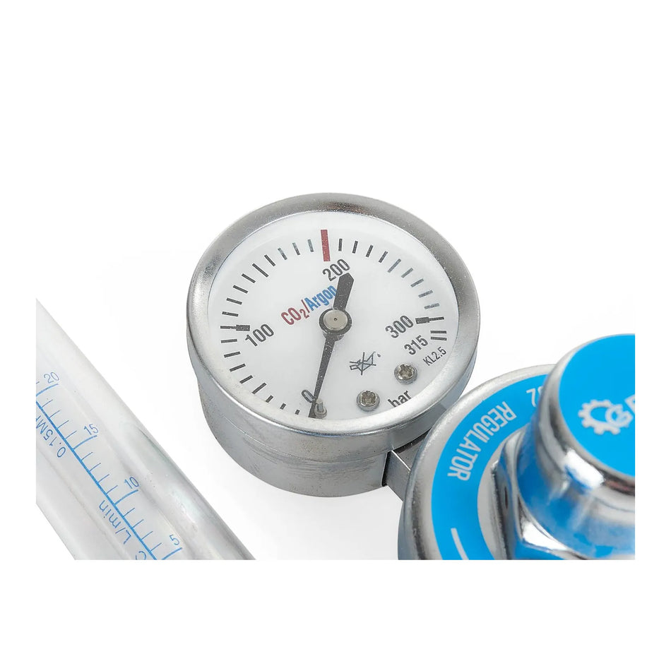 GEKO CO2/ARGON regelaar met dubbele rotameter