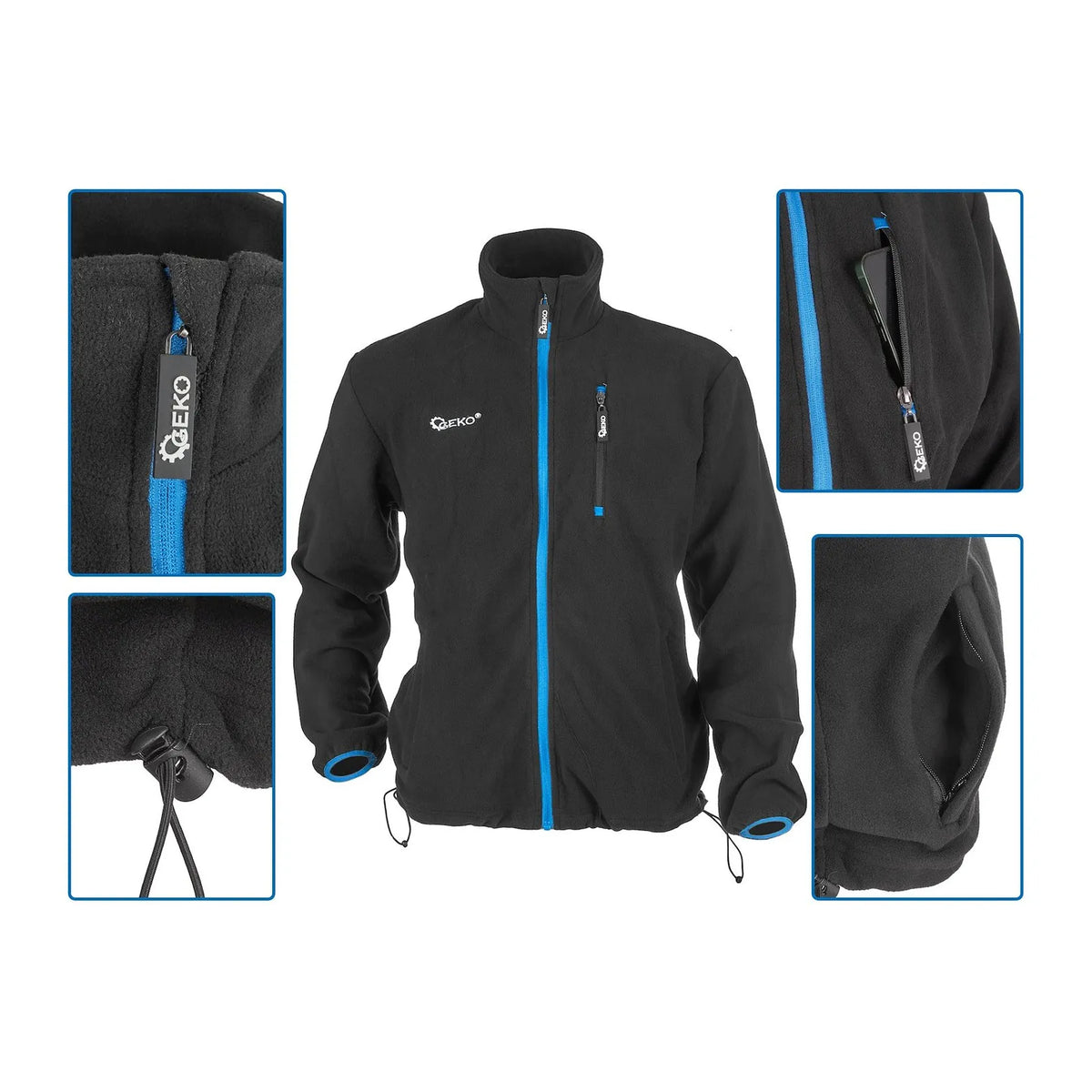 GEKO Polar fleece sweatshirt met drie zakken L