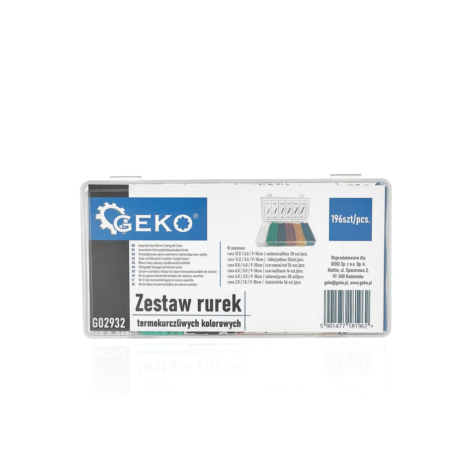 GEKO Set krimpkousen in assorti kleuren 196-delig