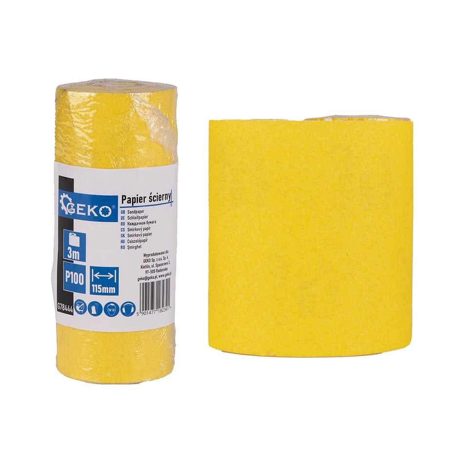 GEKO Schuurpapier rol 115 mm x 3m P100 1 stuk