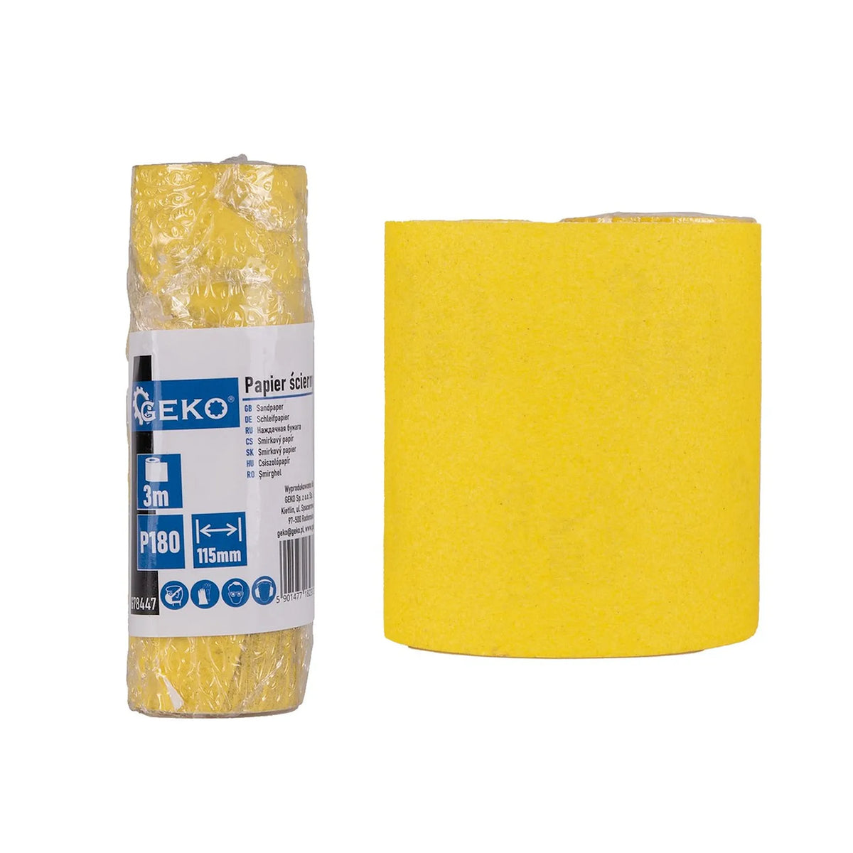 GEKO Schuurpapier rol P180 115 mm x 3m