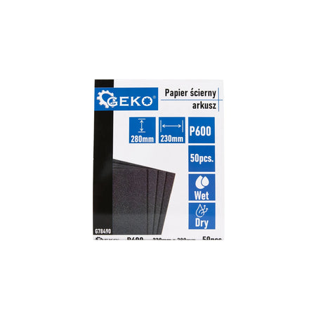 GEKO Waterproof schuurpapier vel P600 230x280 mm
