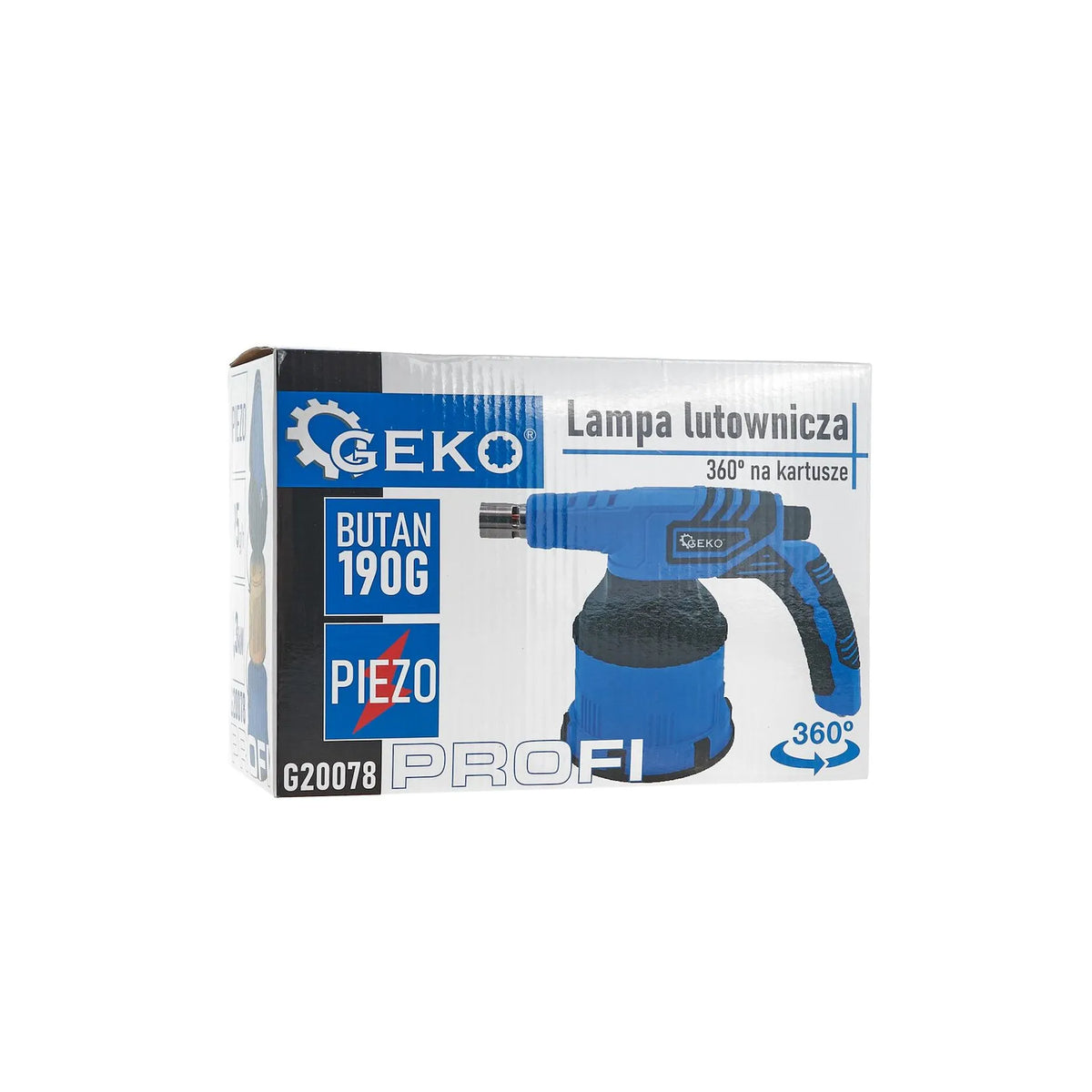 GEKO 360° Solderingsbrander met Piezo-ontsteking PROFI 190g