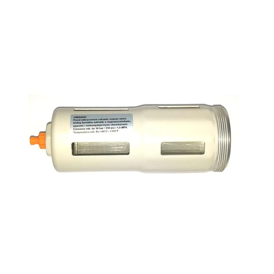 AWTools Metalen afscherming met polycarbonaat waterreservoir en afvoerklep MINI 1/4"