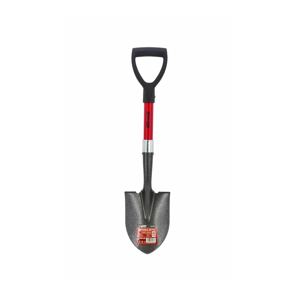 AWTools tuinschep met scherpe punt en glasvezelsteel 680mm