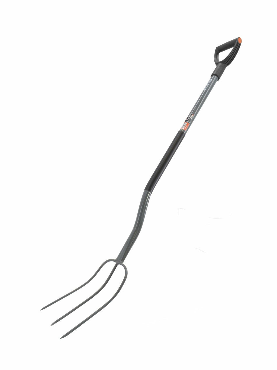 AWTools Landbouwvork met metalen steel en 3 tanden 140cm