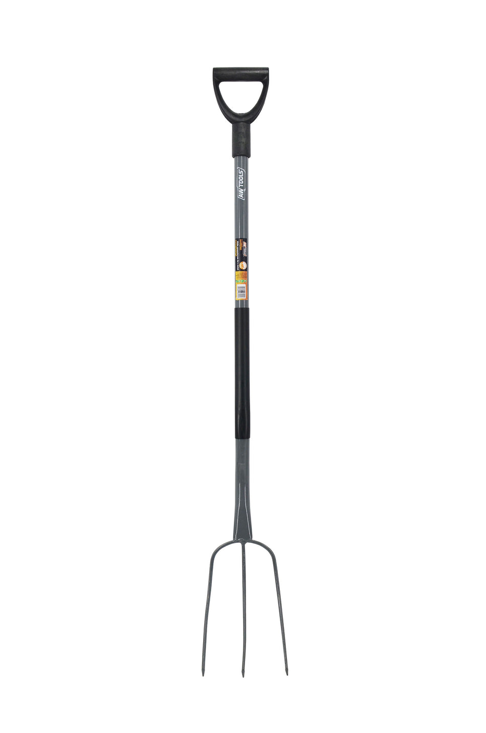 AWTools Landbouwvork met metalen steel en 3 tanden 140cm