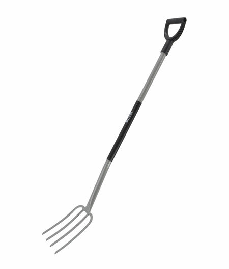 AWTools Tuinvork met metalen steel en 4 tanden 132cm