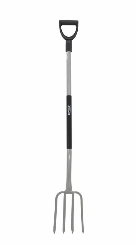 AWTools Tuinvork met metalen steel en 4 tanden 132cm