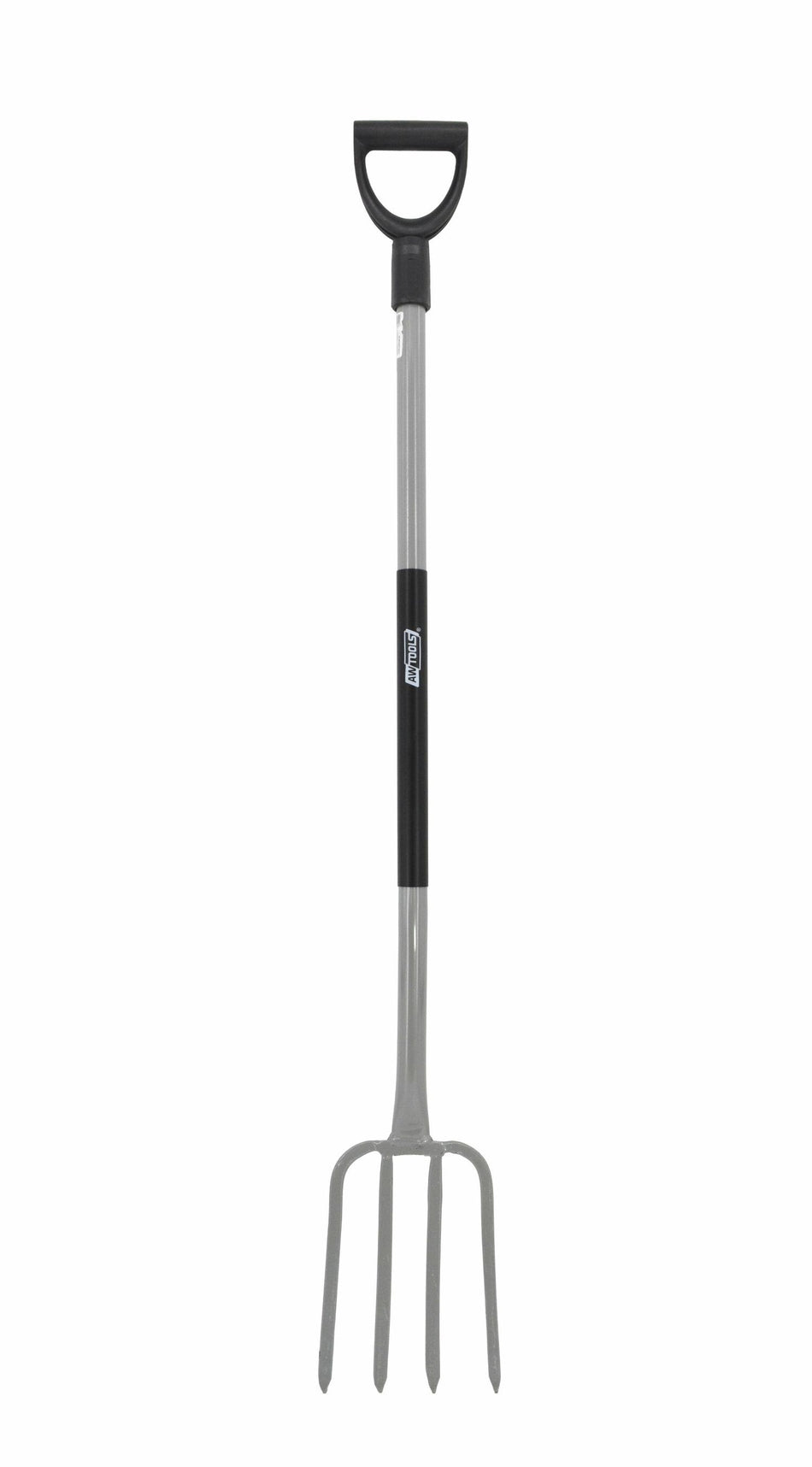 AWTools Tuinvork met metalen steel en 4 tanden 132cm