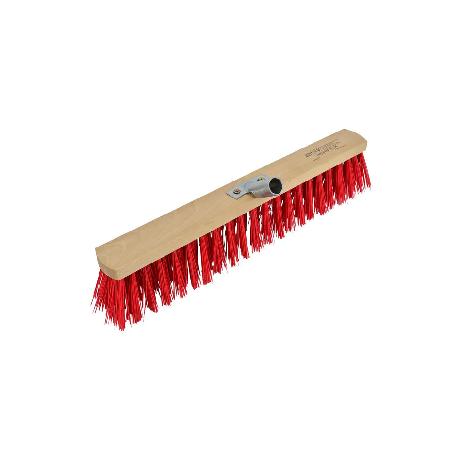 AWTools straatveger met eco houten kop en nylonharen 50cm