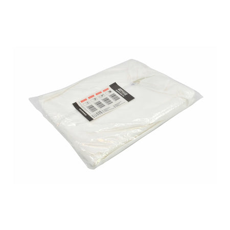 AWTools Wegwerpoverall wit maat M polyester met polyethyleen coating