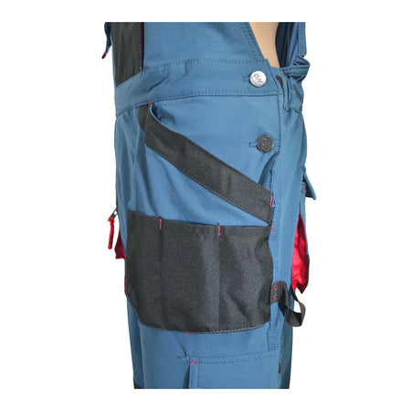 AWTools werkbroek tuinbroek met stretch petrol maat XL