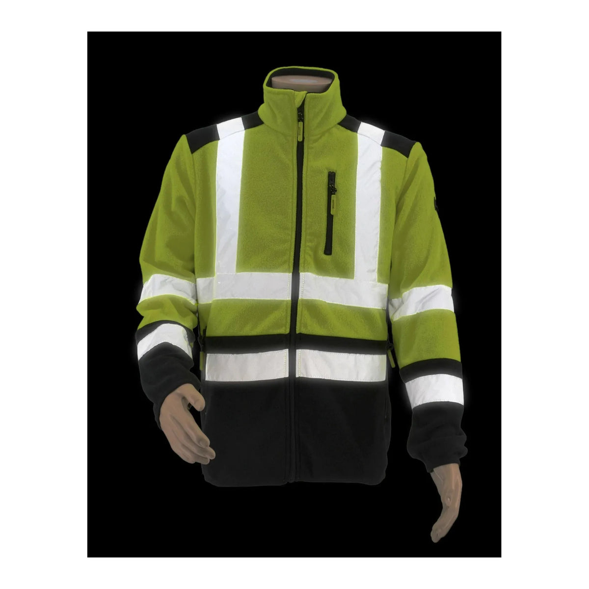 AWTools Reflecterend Polarvest T3 zwart-geel S