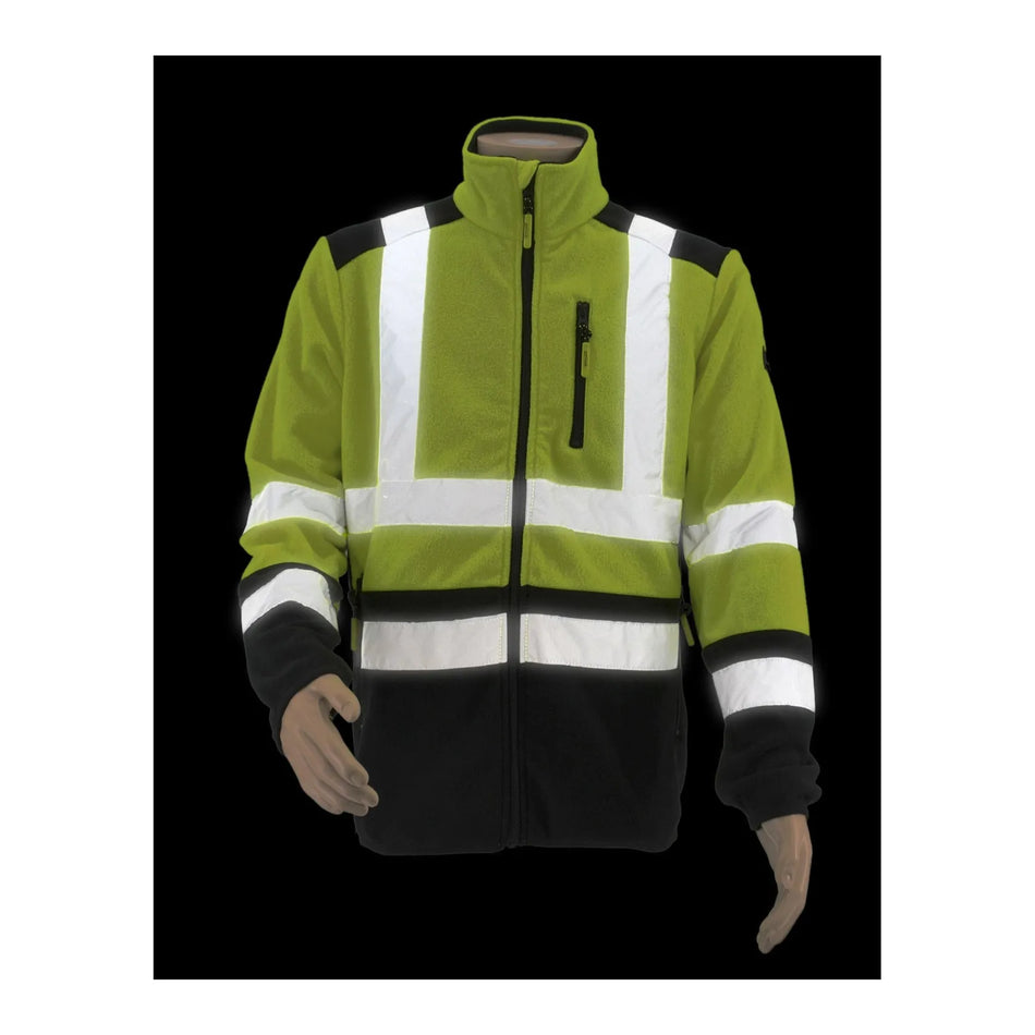 AWTools Reflecterend Polarvest T3 zwart-geel S
