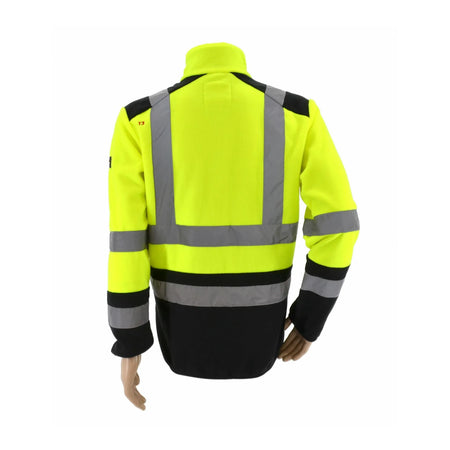 AWTools Reflecterend Polarvest T3 zwart-geel L