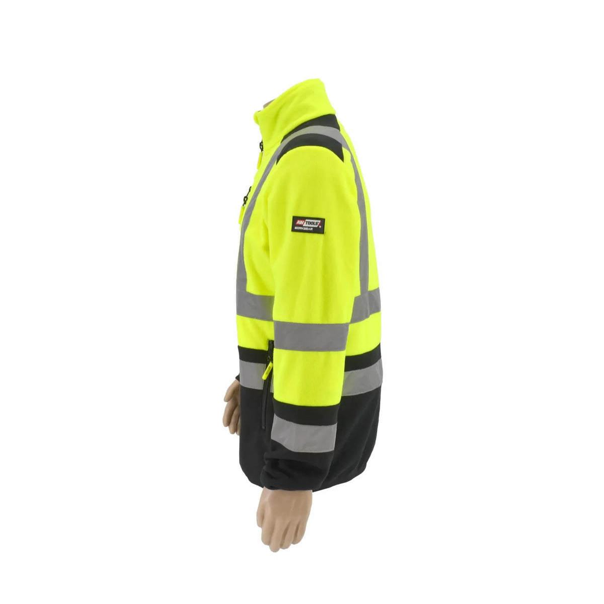 AWTools Reflecterend Polarvest T3 zwart-geel S
