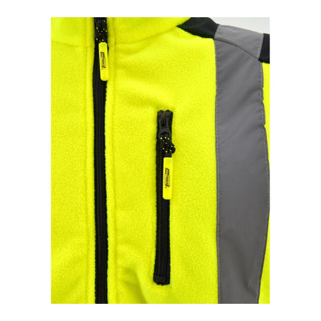 AWTools Reflecterend Polarvest T3 zwart-geel L