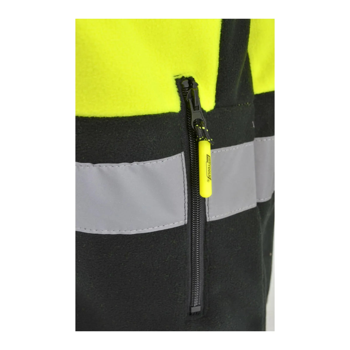 AWTools Reflecterend Polarvest T3 zwart-geel L
