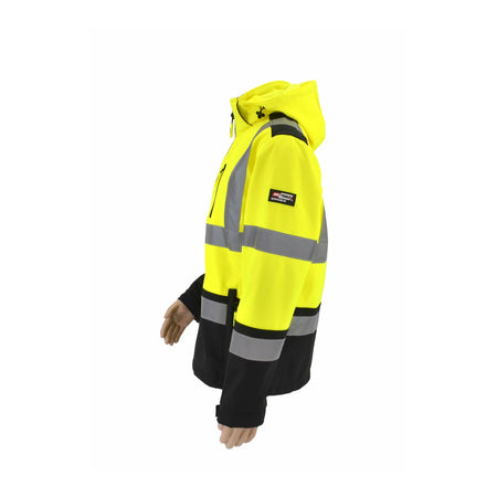 AWTools Softshell jas met reflecterende elementen T3 zwart/fluogeel XXXL