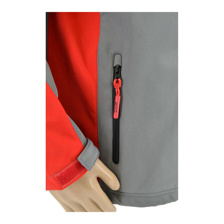 AWTools Werkjas softshell T4 grijs/rood maat XXL