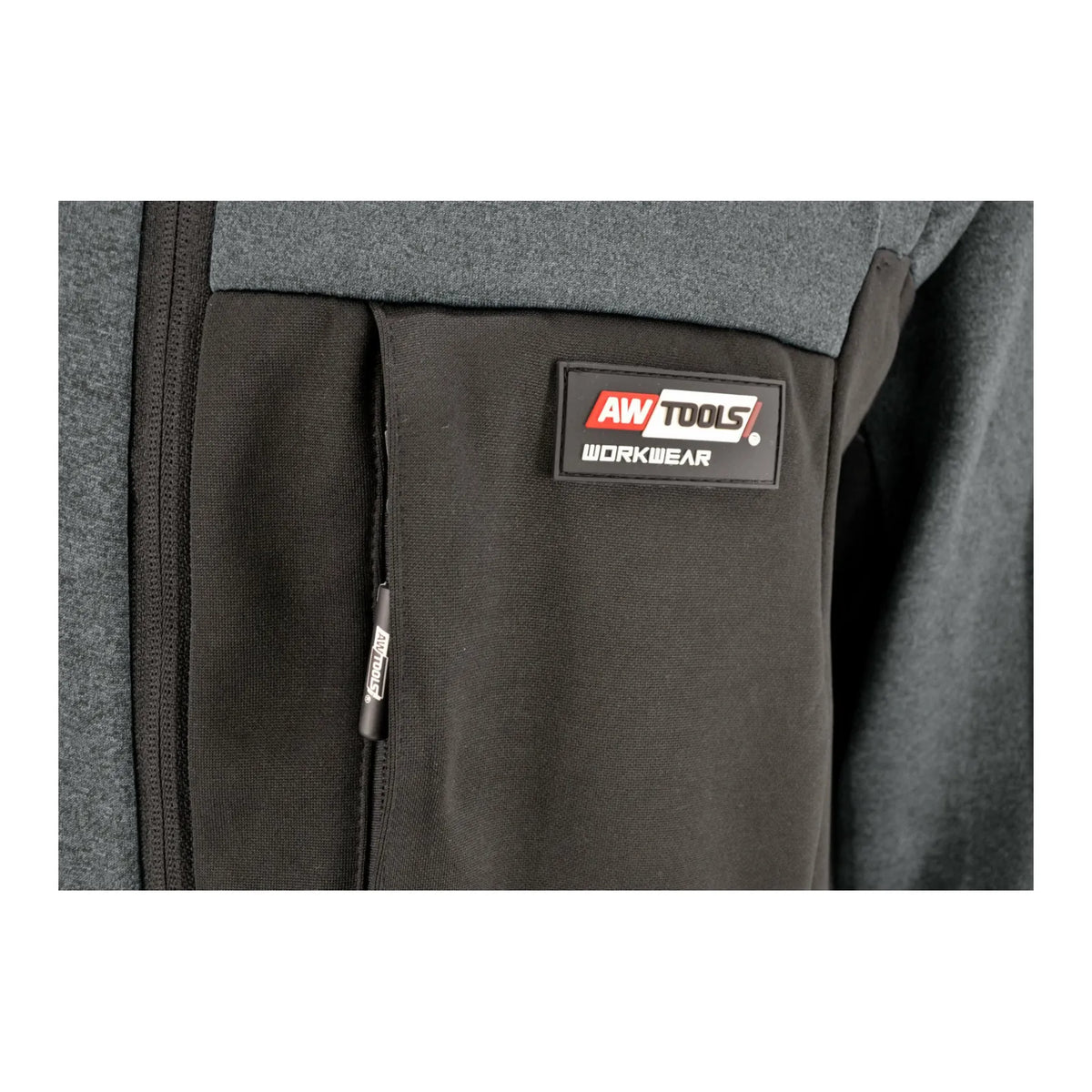 AWTools Fleecevest T5 zeer warm grijs XXL