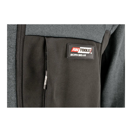 AWTools Fleecevest T5 zeer warm grijs XXL