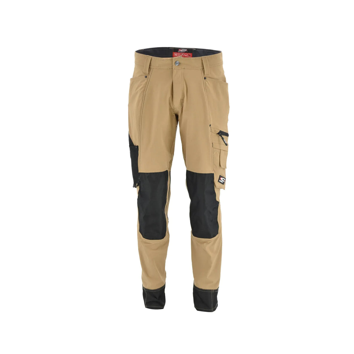 AWTools Werkbroek met stretch beige maat XL 235g/m2