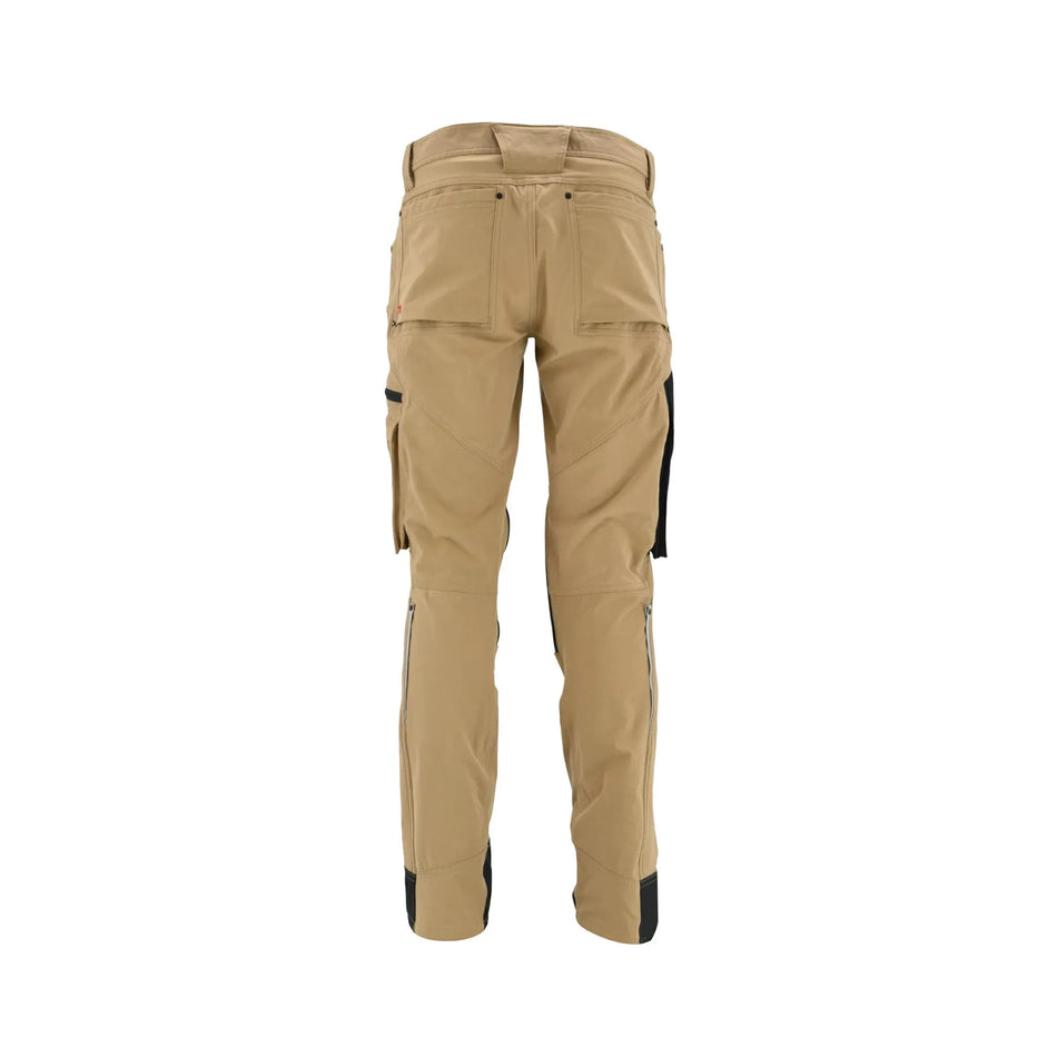 AWTools Werkbroek met stretch beige maat XL 235g/m2