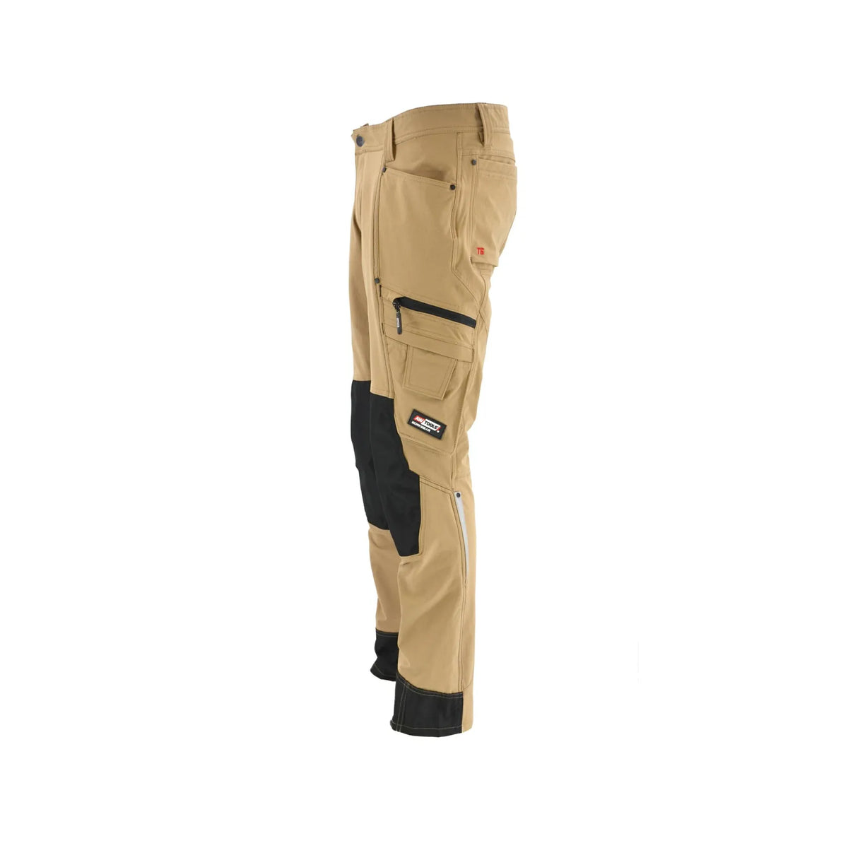 AWTools Werkbroek met stretch beige maat XL 235g/m2