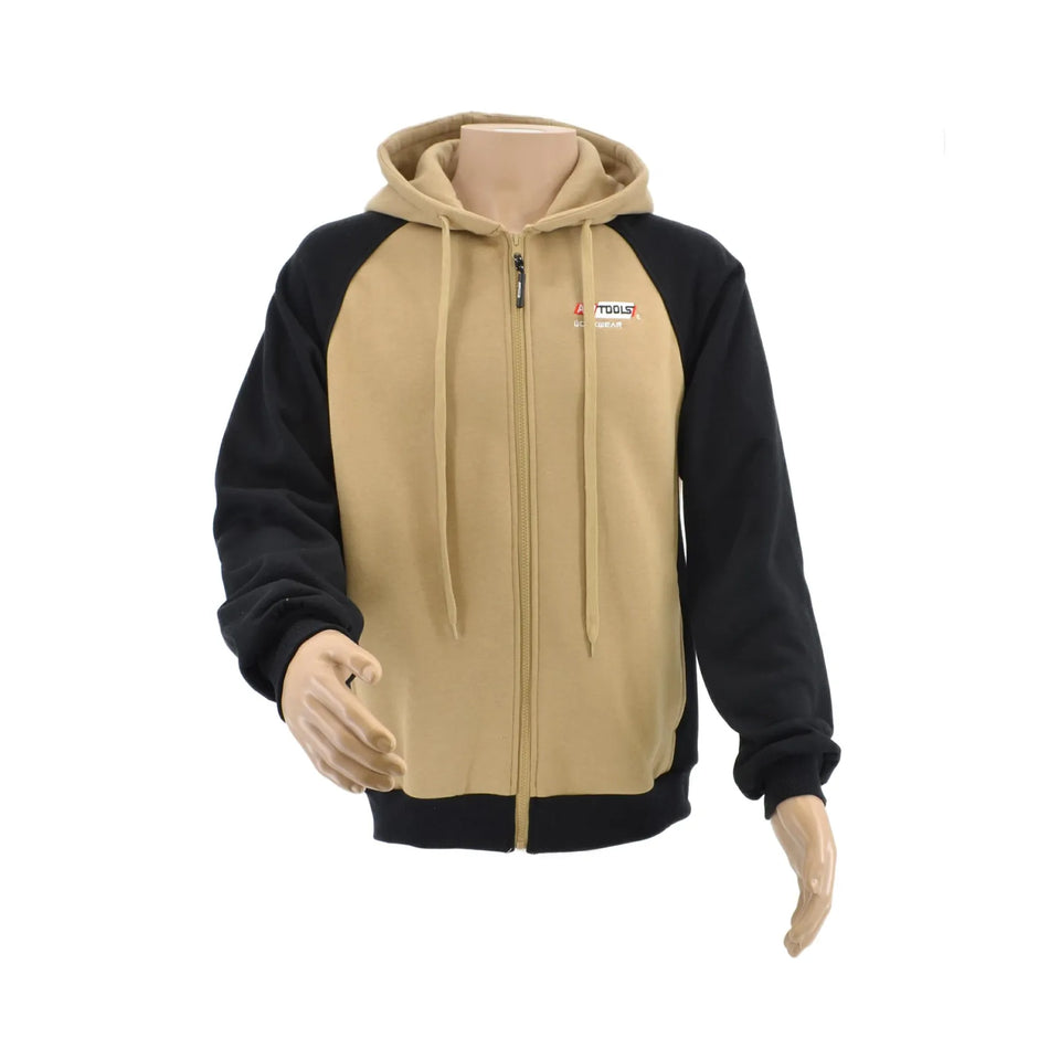 AWTools Fleecevest T6 zwart-beige maat S