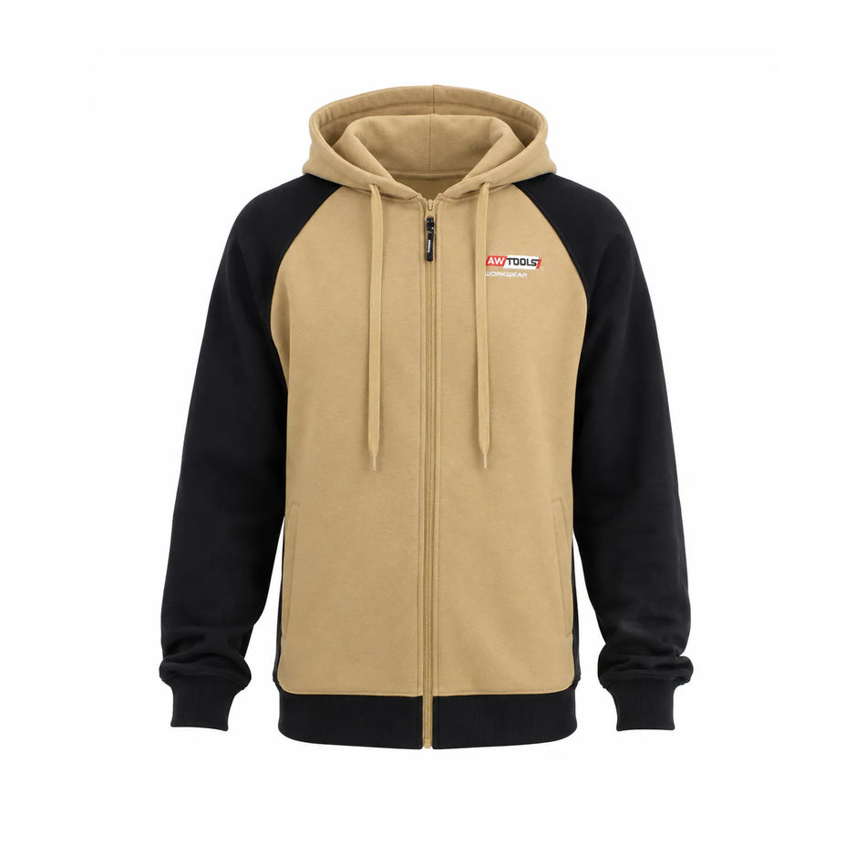 AWTools Geritselde warme beige-zwart werktrui T6 XL