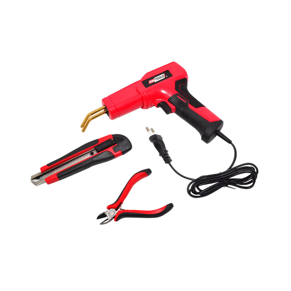 AWTools Kunststof Reparatieset / Bumper Lasapparaat 50W met Krammen