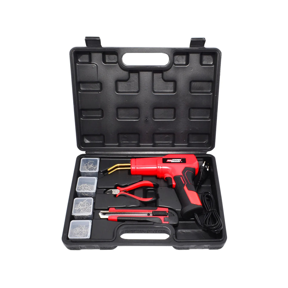 AWTools Kunststof Reparatieset / Bumper Lasapparaat 50W met Krammen