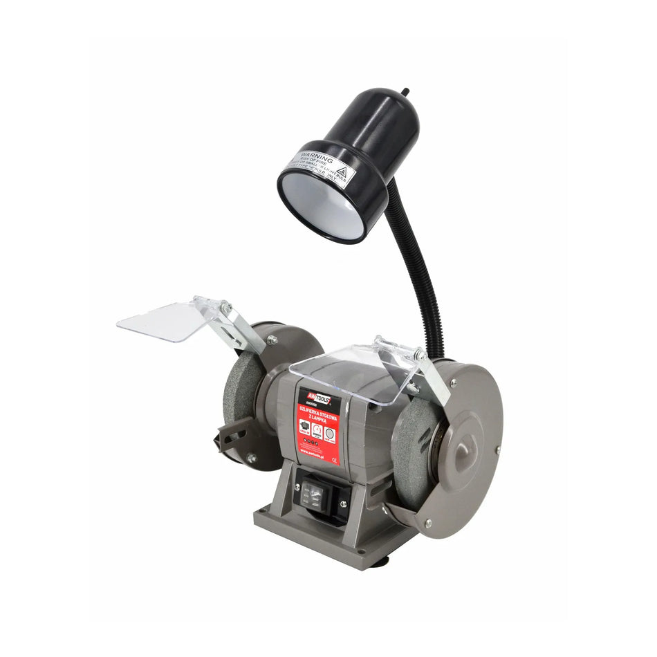 AWTools Tafelschuurmachine met lamp 125 mm 150 W