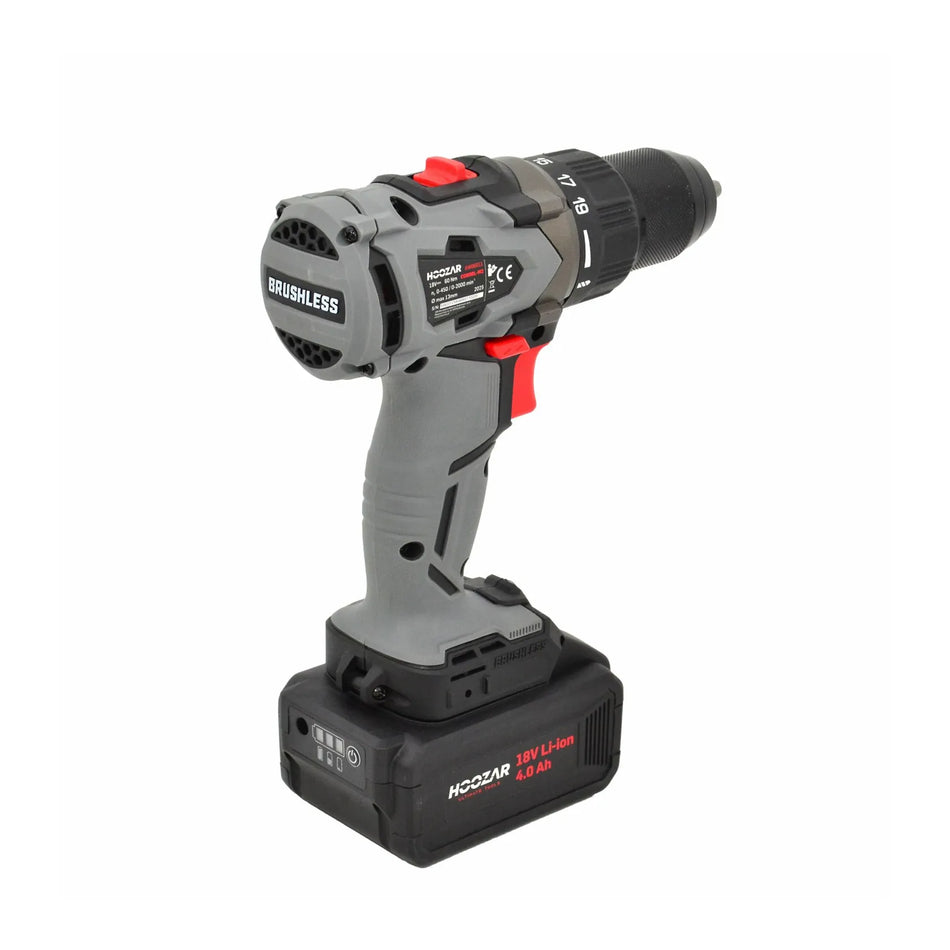 Hoozar accuboormachine 18 V 2×4.0 Ah 60 Nm CD60BL-M2