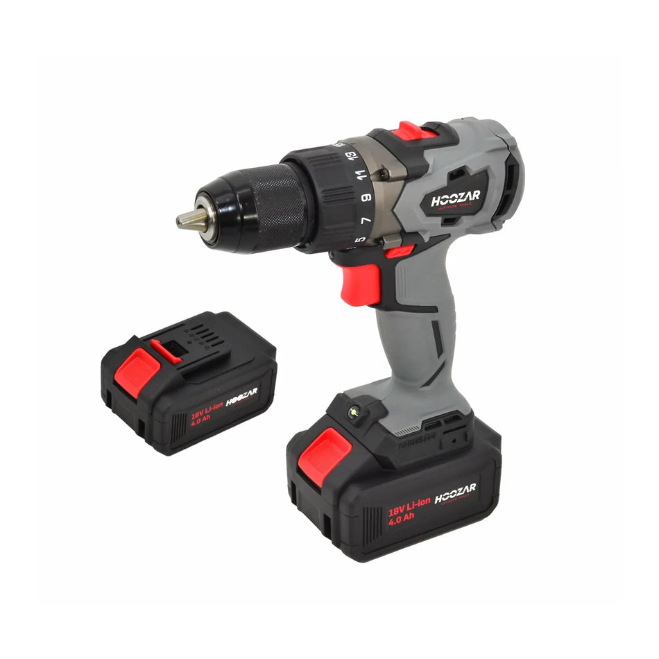 Hoozar accuboormachine 18 V 2×4.0 Ah 60 Nm CD60BL-M2