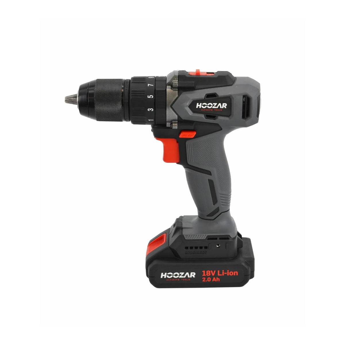 Hoozar accu klopboormachine 18 V 1×2.0 Ah 45 Nm CDH45BL-D1