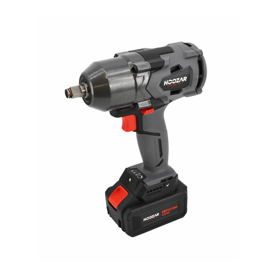 Hoozar accu slagmoersleutel 1/2" 18 V 1×4.0 Ah 600 Nm IW20BL-M1