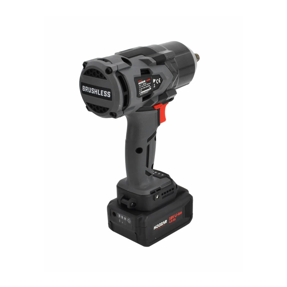 Hoozar accu slagmoersleutel 1/2" 18 V 1×4.0 Ah 600 Nm IW20BL-M1