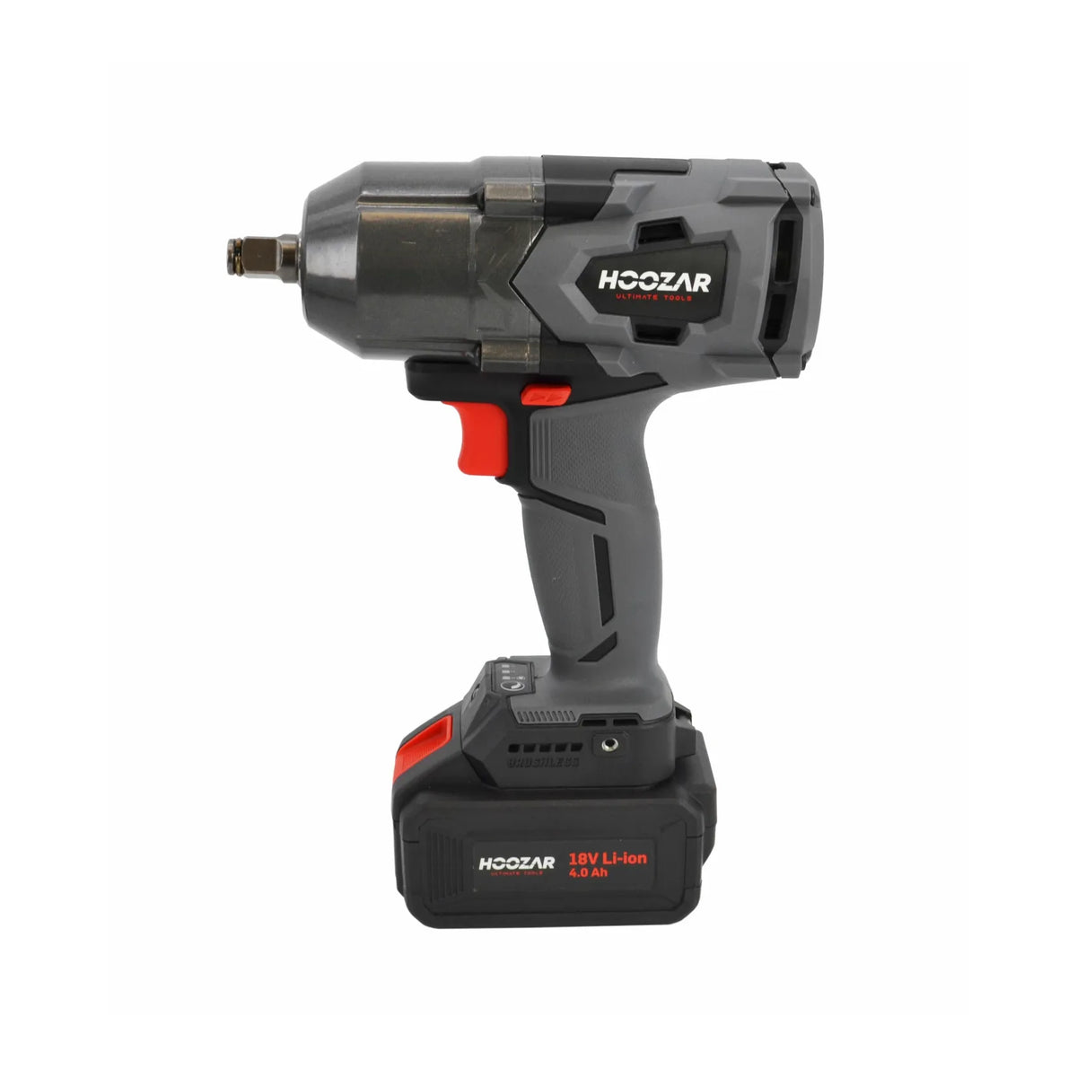 Hoozar accu slagmoersleutel 1/2" 18 V 1×4.0 Ah 600 Nm IW20BL-M1