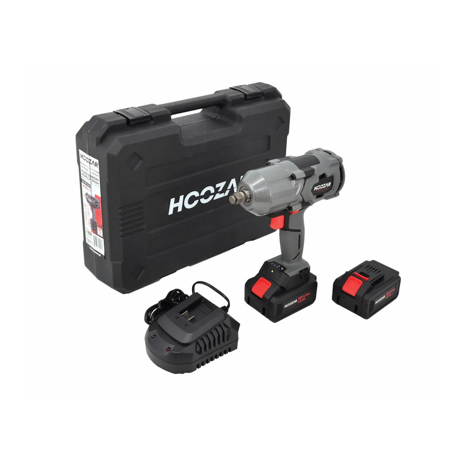Hoozar accu slagmoersleutel 1/2" 18 V 2×5.0 Ah 1000 Nm IW30BL-T2