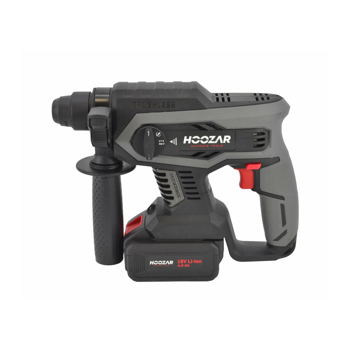 Hoozar accu boorhamer SDS+ 18 V 2×4.0 Ah 2.2J RH10BL-M2