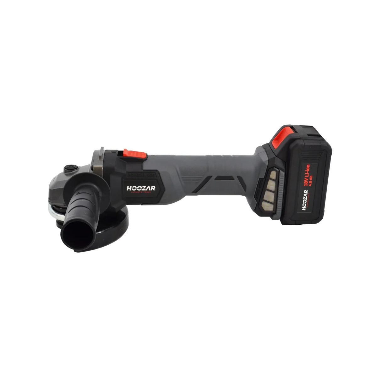 Hoozar haakse slijper 125 mm 18 V 1×4.0 Ah AG25BL-M1
