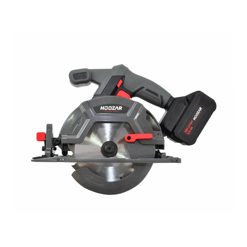 Hoozar cirkelzaag 165 mm 18 V 1×5.0 Ah CS165BL-T1