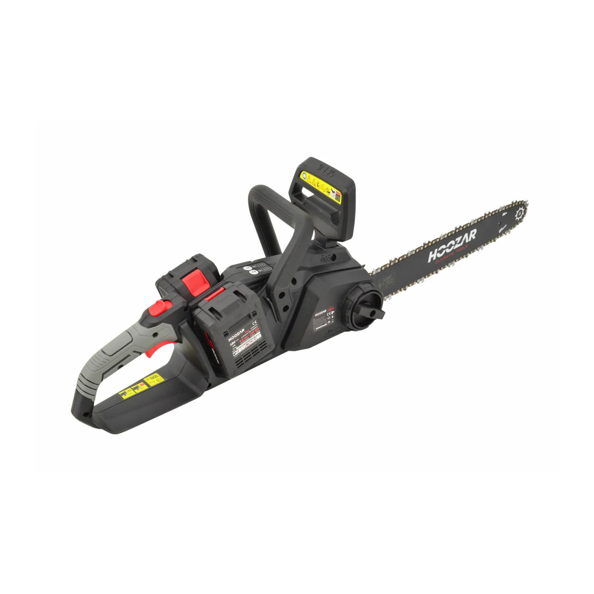 Hoozar accu kettingzaag 16"/40cm 2×18 V 2×5.0 Ah CH16BL-T2