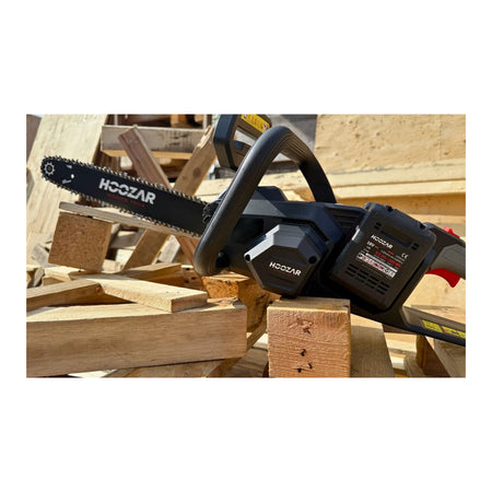 Hoozar accu kettingzaag 16"/40cm 2×18 V 2×5.0 Ah CH16BL-T2