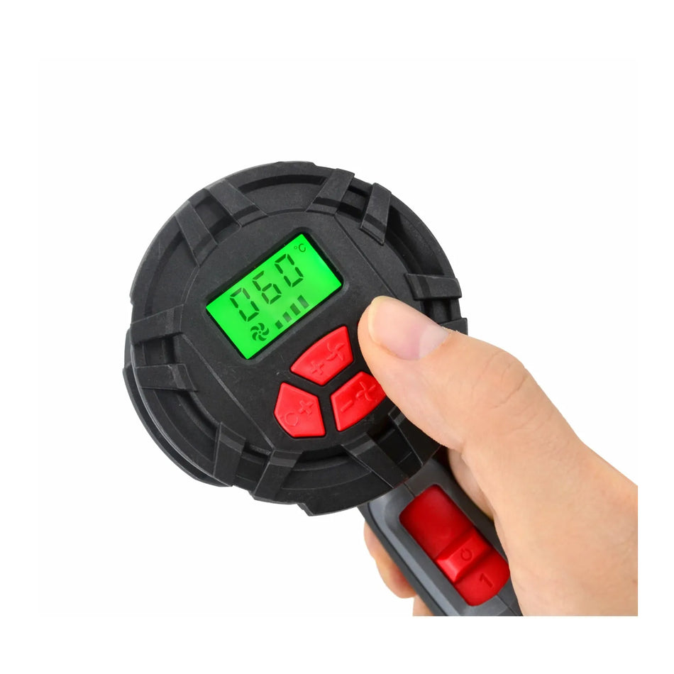 Hoozar heteluchtpistool 2000 W met temperatuurregeling en LCD-display